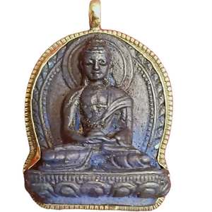 Colgantes Religiosos de Aleación de Cobre con Diseño de Buda y Coral, Temática de la Paz - Product Image 1