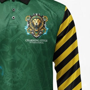เสื้อตกปลาแขนยาวแบบแห้งเร็วพิมพ์ลายแบบซับลิเมชั่นออกแบบเองพร้อมกระดุม - Product Image 4