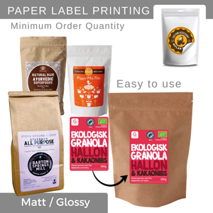 Makewell Paper <b>Foil</b> Label Digital Printed Matte Glossy Varnish Premium Metallic Finish Durable Adhesive Custom Print Packaging - Product Image 1