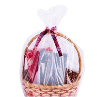 Papier d'emballage transparent BOPP souple imperméable résistant à l'humidité pour fleurs et paniers
