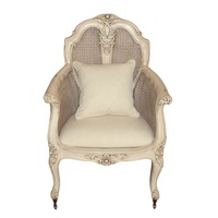Chaise de salon en rotin Style français chaise en bois canne avec roues chaise latérale pour meubler reproduction antique meubles de maison