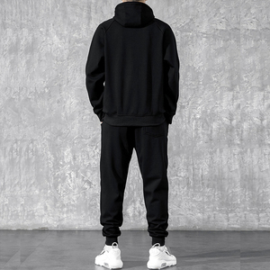 Custom 2 Piece <b>Set</b> Sweat suit <b>Jogger</b> Sportswear High Quality 100% Cotton Tracksuit For Men With Custom Logo - Product Image 6
