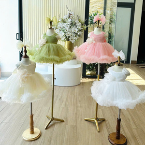 36 Boutique <b>Kids</b> Bloom Ball Gown with Handmade Flower Applique, Soft Tulle Party Dress by Nhung Nguyen - Product Image 2