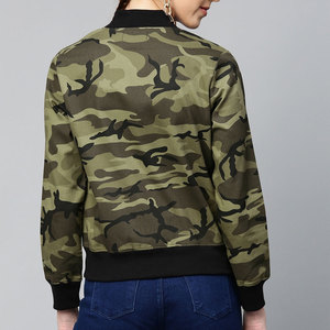 Blousons bomber pour femmes de haute qualité à prix avantageux, personnalisez votre propre blouson bomber avec logo imprimé. - Product Image 3