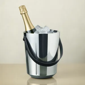 Cubo de Hielo de Acero Inoxidable de Primera Calidad, Enfriador de Vino, Cerveza y Champán de Doble Pared Aislado, para Hoteles, Bares y Restaurantes, Venta al por Mayor - Product Image 4