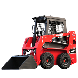 Chargeuse compacte hydraulique sur chenilles, mini-chargeuse diesel avec accessoires de benne pour la construction, l'agriculture et l'élevage - Product Image 6
