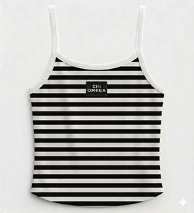 Camiseta sin mangas con tirantes finos a rayas para mujer, camisola sin mangas ajustada, chaleco informal de verano - Product Image 4