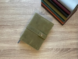 Diarios de cuero genuino, cubierta de cuero de vaca suave hecha a mano, cuaderno de viaje, aventura turística - Product Image 6