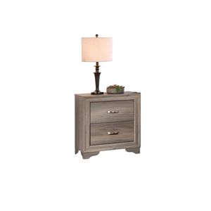 Comodino Moderno in Legno con 2 Cassetti, Arredamento per Camera da Letto - Product Image 3