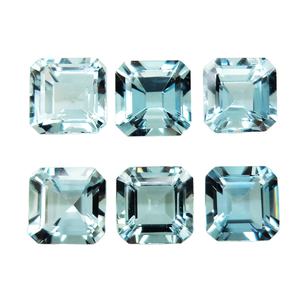 Cojín de corte facetado de Aguamarina Natural 100% de calidad de grado de exportación, piedra preciosa suelta en forma de para uso en joyería, venta al por mayor, OEM - Product Image 3