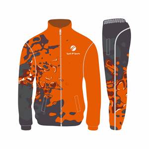 Survêtement homme en polyester, design OEM, sweat à capuche zippé et pantalon de jogging, haute qualité, sublimation, à vendre - Product Image 1