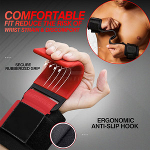 Crochets de musculation de haute qualité pour la musculation, avec support pour les poignets, pour l'entraînement quotidien. - Product Image 3