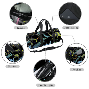 Bolsa Deportiva Moderna con Estampado Geométrico Galaxy, Cierre de Cremallera, Correa Ajustable, Asas Suaves, Unisex, Informal, para Fitness, 20L, Poliéster - Product Image 3