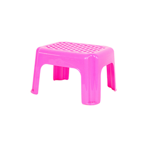 Taburete Bajo Moderno de Plástico con Patrón Ovalado, Taburete de Baño Resistente de PP - Product Image 3