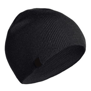Gorros de invierno unisex al por mayor con logo personalizado, de acrílico acanalado, gruesos, cálidos, de color liso, tipo cachemira. - Product Image 2