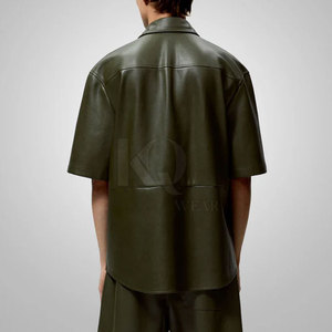 Chemises en cuir de luxe pour hommes Tissu doux et confortable Matière de qualité supérieure Idéal pour le bureau, les occasions décontractées et l'usage quotidien - Product Image 5