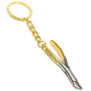 Keychain Dental Extracting Forceps Premium Quality Dental Instruments <b>Miniature</b> Extracting Forceps Gold Dental Instruments - Product Image 3