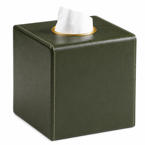 Boîte à mouchoirs en cuir de qualité supérieure, carrée, pour hôtel, maison, voiture, bureau, organisateur de bureau, prix le plus bas - Product Image 6