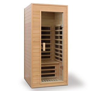 Sauna a Infrarossi per Una Persona in Legno di Hemlock con Funzione di Incasso nel Tetto - Product Image 2