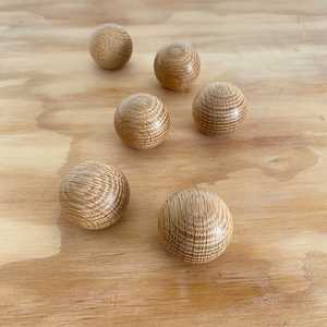 MN EXPORTS <b>Wooden</b> <b>Round</b> Decorative Balls Rustic Home Decoration Trees & Nature Art Theme Plant Pattern 2Pcs - Product Image 1