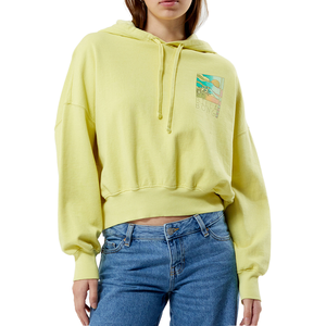 เสื้อมีฮู้ดแบบสวมหัวสำหรับผู้หญิงเสื้อมีฮู้ดคอตตอนเฟรนช์เทอร์รี่400 GSM โอเวอร์ไซส์โลโก้ด้านหน้าสำหรับฤดูหนาว - Product Image 3