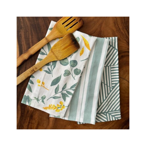 Paños de Cocina Bordados de Algodón Orgánico 100% Certificado GOTS, Color Negro, con Frases Impresas Personalizadas, para Colgar en el Hogar - Product Image 4