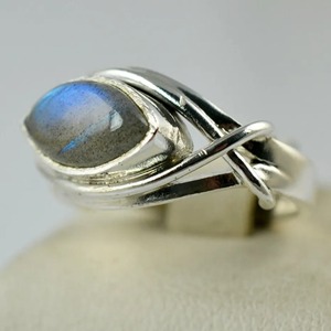 <b>Labradorite</b> <b>Ring</b> 925 Sterling Silver Handmade Boho Statement Promise Jewelry for Women Natural Marquise Shape Gemstone Jewelry - Product Image 5
