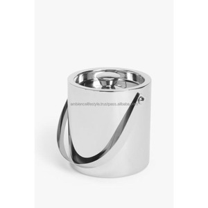 High <b>End</b> Metal Ice Bucket Double Wall Beverage Cooler Stylish Design Ideal For Premium <b>Bar</b> Accessories Collection - Product Image 1