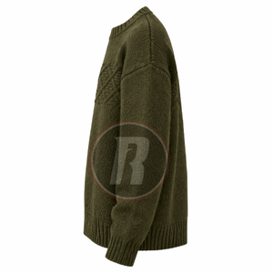 Pull en tricot classique pour homme, mélange de coton, pull chaud et confortable, vêtements d'hiver, tenue décontractée pour tous les jours, pull en tricot tendance - Product Image 3