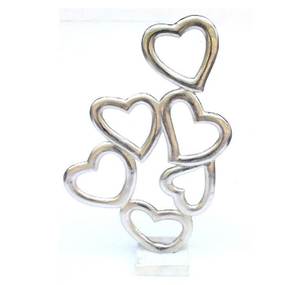 Centro de Mesa de Metal de Lujo con Forma de Corazón, Adorno para Mesa de Boda, Cena Romántica y Decoración para Fiesta de Compromiso - Product Image 5