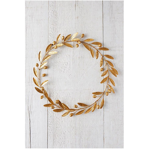 Handmade Metal Wreath with Beautiful Botanical Pattern for <b>Front</b> <b>Door</b> Wall Garden and Seasonal <b>Decoration</b> - Product Image 5