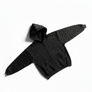 Sweat à capuche personnalisé pour homme avec logo, épaules tombantes, 100% coton, 500 g/m², poids lourd, avec fermeture éclair, coupe courte et oversize, imprimé. - Product Image 6