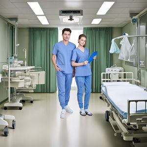 VN SUPPLIERS <b>women</b> nursing scrubs medical polo <b>shirt</b> hospital uniform surgical printed <b>jacket</b> scrubs - FMF factory - Free sample - Product Image 1