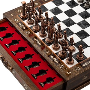 Caja de Almacenamiento de Madera Lacada en Rojo Hecha a Mano con Diseño de Dragón y Fénix - Venta al por Mayor - Product Image 2