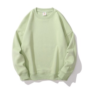 Sweat-shirts personnalisés en gros pour hommes – Collection automne, couleur unie, coton numérique, col rond, épaules tombantes, coupe régulière, polaire respirante - Product Image 4