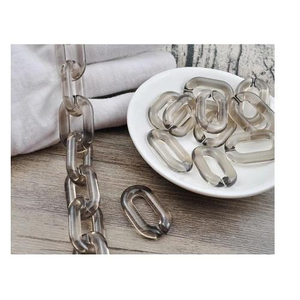Wholesale clear Chunky Thin Resin Chain High Quality Link Big Chain home and office room decoration multi links available - Product Image 6