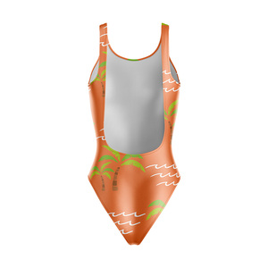 Custom Women's Beach Printed High Quality OEM ODM Swimsuit V <b>Strings</b> 3D Flower Print Textured Back Quick Dry Four Way Stretch - Product Image 2