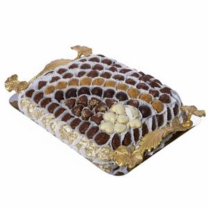 Plateau à chocolat en métal doré au design classique et simple, plateau de service en métal de qualité supérieure, parfait pour les occasions spéciales, prix le plus bas - Product Image 4