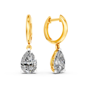 Pendientes de Oro Sólido de 14K, 9K, 10K y 18K con Diamante de Laboratorio de 10 Quilates, Certificado IGI, RJC, ODM, OEM, Fabricante de Joyería Fina Ética EA502322 - Product Image 4