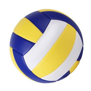 Ballon de volley-ball en PVC taille 5, chambre à air en PU, toucher doux, imperméable, cousu à la machine, couleurs mélangées, pour entraînement intérieur/extérieur, plage et divertissement - Product Image 3