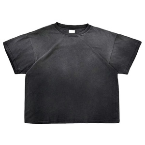 Streetwear sérigraphié en soie coupe régulière col rond manches courtes respirant 100% coton T-Shirt - Product Image 1