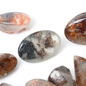 Lot en gros de cabochons en quartz naturel multicolores de 20-40 mm pour la fabrication de bijoux - Product Image 1