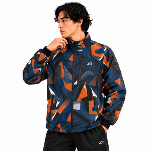 2026 Trendy Outdoor Custom Men Abstract Print Windbreaker Men's <b>Jackets</b> <b>Lightweight</b> Outdoor Zip Up Performance Outerwear OEM ODM - Product Image 2