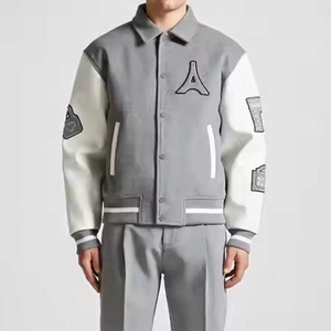 Chaqueta Bomber de Béisbol Varsity con Camuflaje Personalizado, para Adultos y Jóvenes, de Alta Calidad, Impermeable y Resistente al Viento, de Nailon - Product Image 5