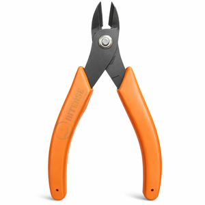 Heavy Duty Stainless Steel <b>Flush</b> Cutting Pliers 12 AWG Wire <b>Cutter</b> Black Handle for Jewelry DIY Electronics Repair Tool - Product Image 4