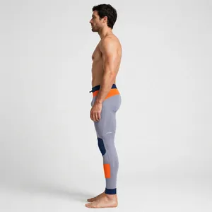 Leggings de compression longs pour hommes, couleur personnalisée, taille élastique, séchage rapide, pour l'entraînement - Product Image 5