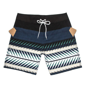 Men's Color Blocked Blue Pink Breathable Quick Dry Board Shorts Mid Waist Drawstring Swim Trunks Side Stripe Pockets Beach - Product Image 2