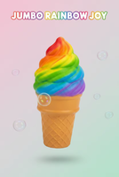 12 pièces/boîte Jouet sensoriel anti-stress en forme de crème glacée arc-en-ciel, à remontée lente et parfumé, pour enfants