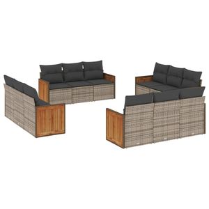 Conjunto de Sofás Grises para Jardín - Product Image 2
