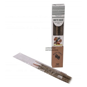 White Sage Hot Sale Popular Fragrance GOLDEN VIJAYSREE Hand-made Indian Origin Natural <b>Smudge</b> Perfumed Incense <b>Sticks</b> Pack - Product Image 2